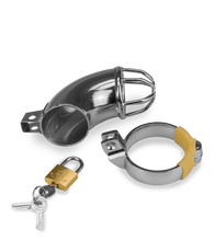 Load image into Gallery viewer, Turtleneck chastity cage for men
