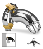 Turtleneck chastity cage for men