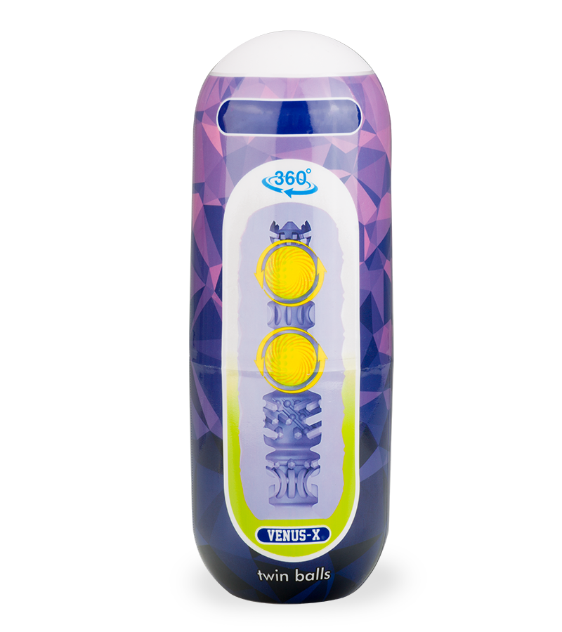 Twin Balls manual male masturbator