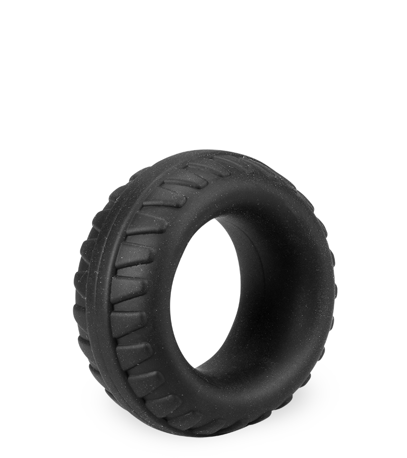 Twisty medical-grade silicone cock ring