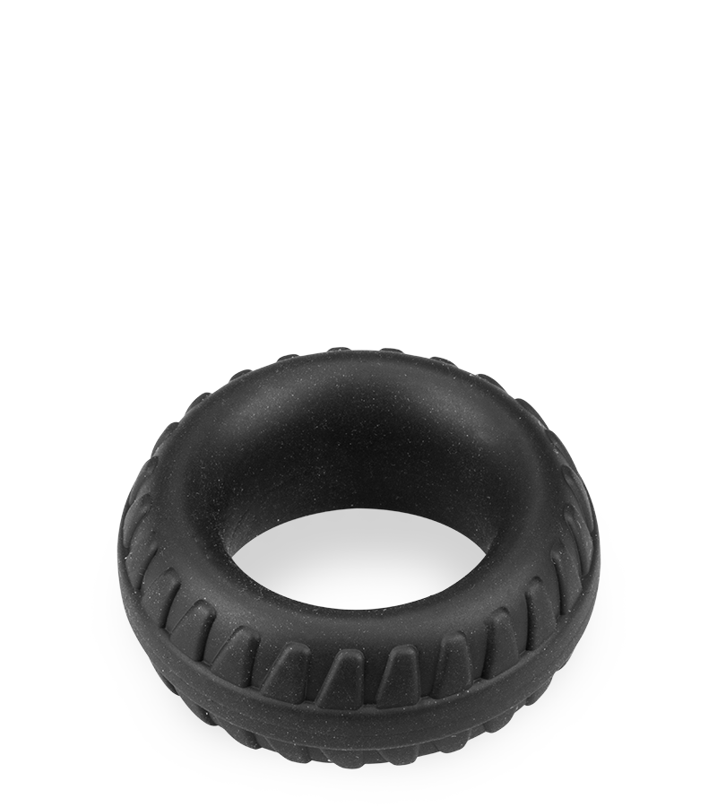 Twisty medical-grade silicone cock ring