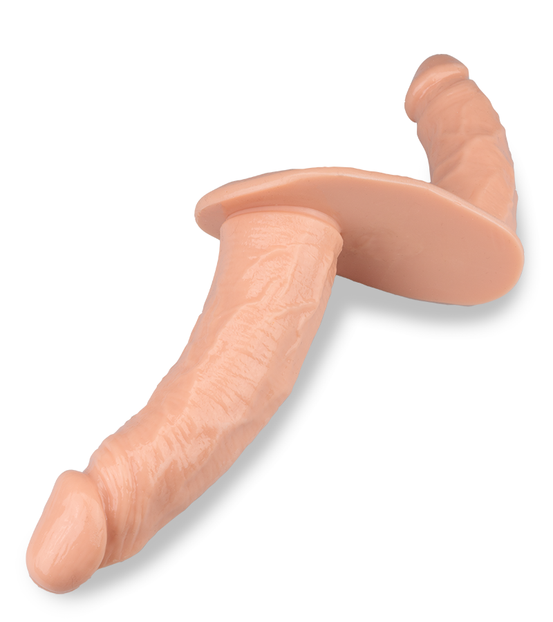 Union realistic double strap-on dildo