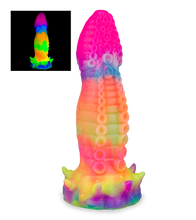 Load image into Gallery viewer, Ursula glow-in-the-dark tentacle dildo