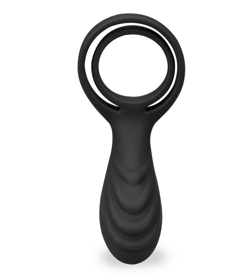 USB vibrator for couples with cock and ball rings