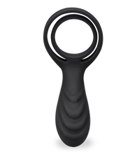 Load image into Gallery viewer, USB vibrator for couples with cock and ball rings