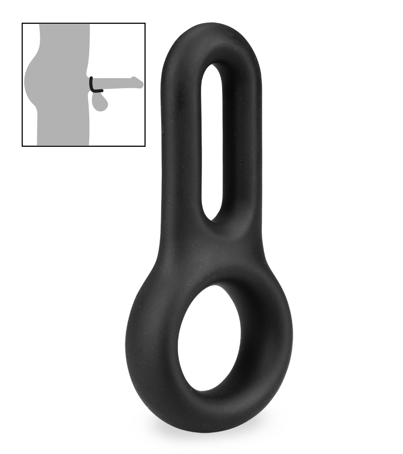 Vaster medical-grade silicone double cock ring