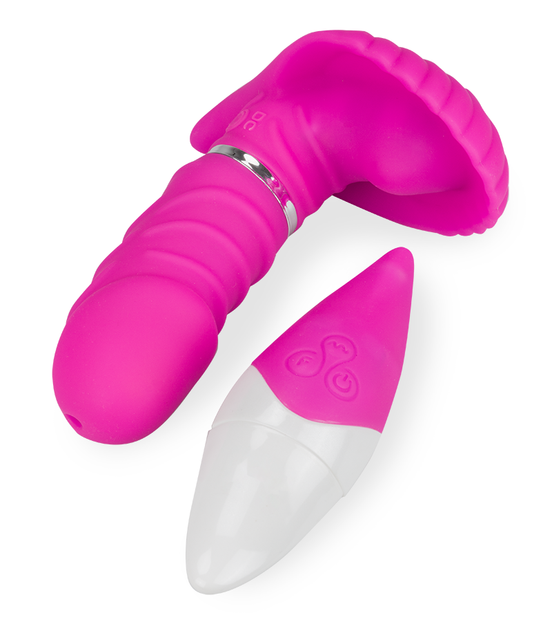 Vibrant air remote control clitoral stimulator