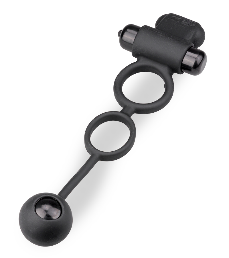 Vibrating anal bead double cock ring 10 speeds