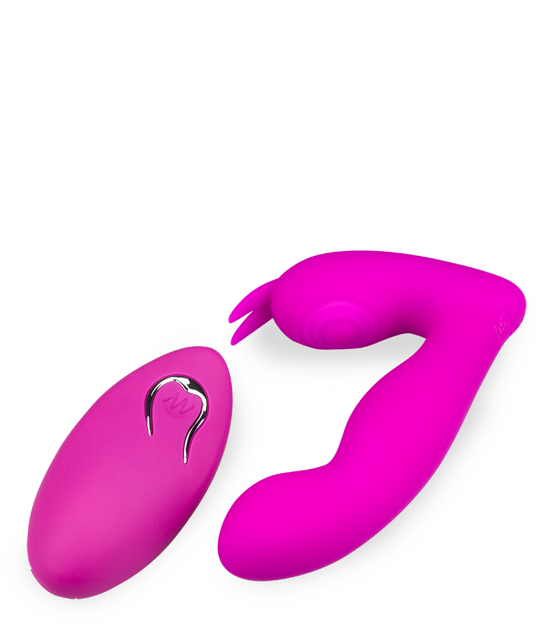 Vibrating and throbbing G-spot and clit stimulator 12 modes