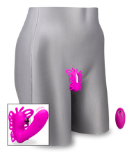 Load image into Gallery viewer, Vibrating and throbbing wearable clit and G-spot vibe 12 speeds