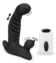 Load image into Gallery viewer, Vibrating and thrusting dildo clitoris stimulator 20 modes