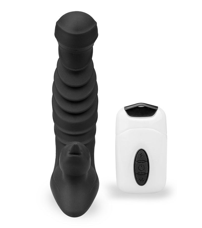 Vibrating and thrusting dildo clitoris stimulator 20 modes