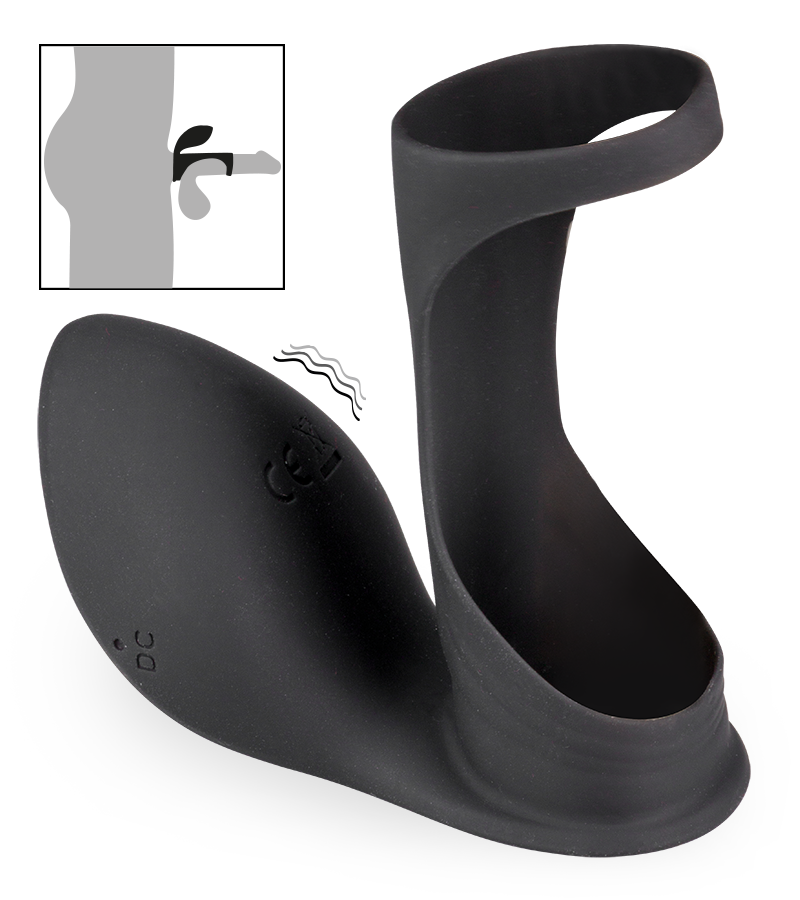 Vibrating clit-stimulating penis sleeve 7 modes