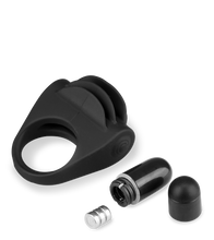 Load image into Gallery viewer, Vibrating cock ring with pleasure tongues
