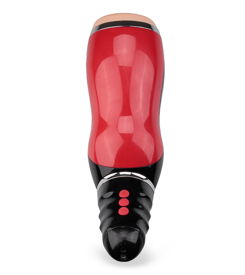 Vibrating deep throat blow job masturbator