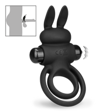 Load image into Gallery viewer, Vibrating double cock ring 10 modes