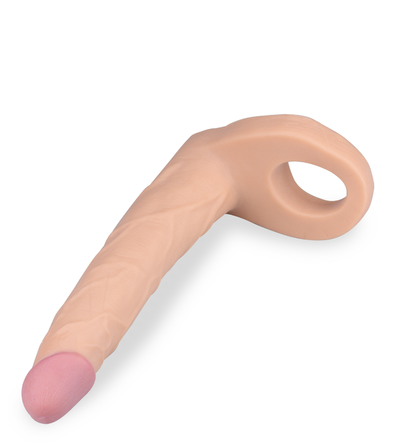 Vibrating double penetration dildo for couples
