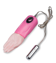 Load image into Gallery viewer, Vibrating hand vagina and clitoris stimulator