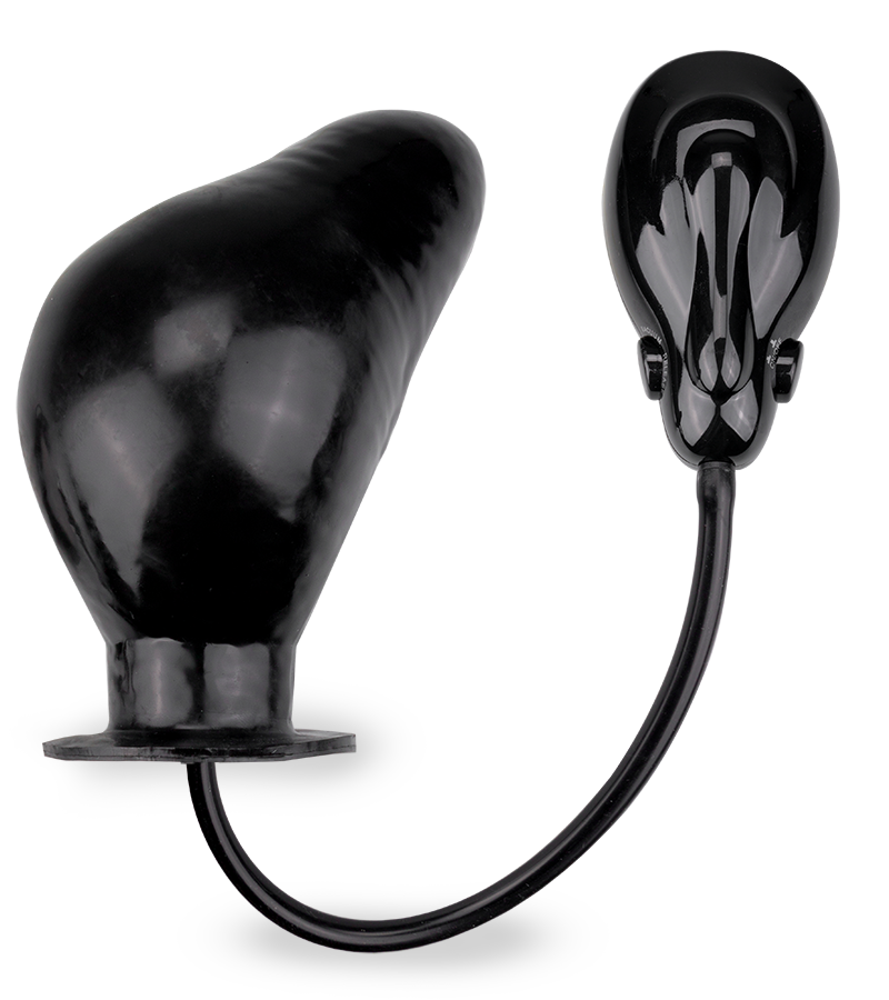 Vibrating inflatable dildo with automatic pump