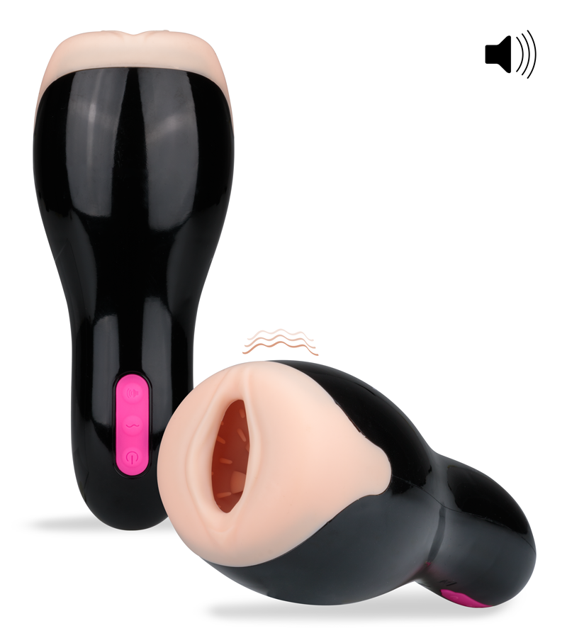 Vibrating masturbator with audio feature 12 modes