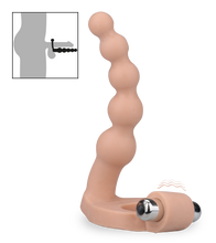 Load image into Gallery viewer, Vibrating penetrating cock ring with beads