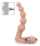 Vibrating penetrating cock ring with beads