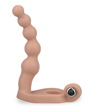 Load image into Gallery viewer, Vibrating penetrating cock ring with beads