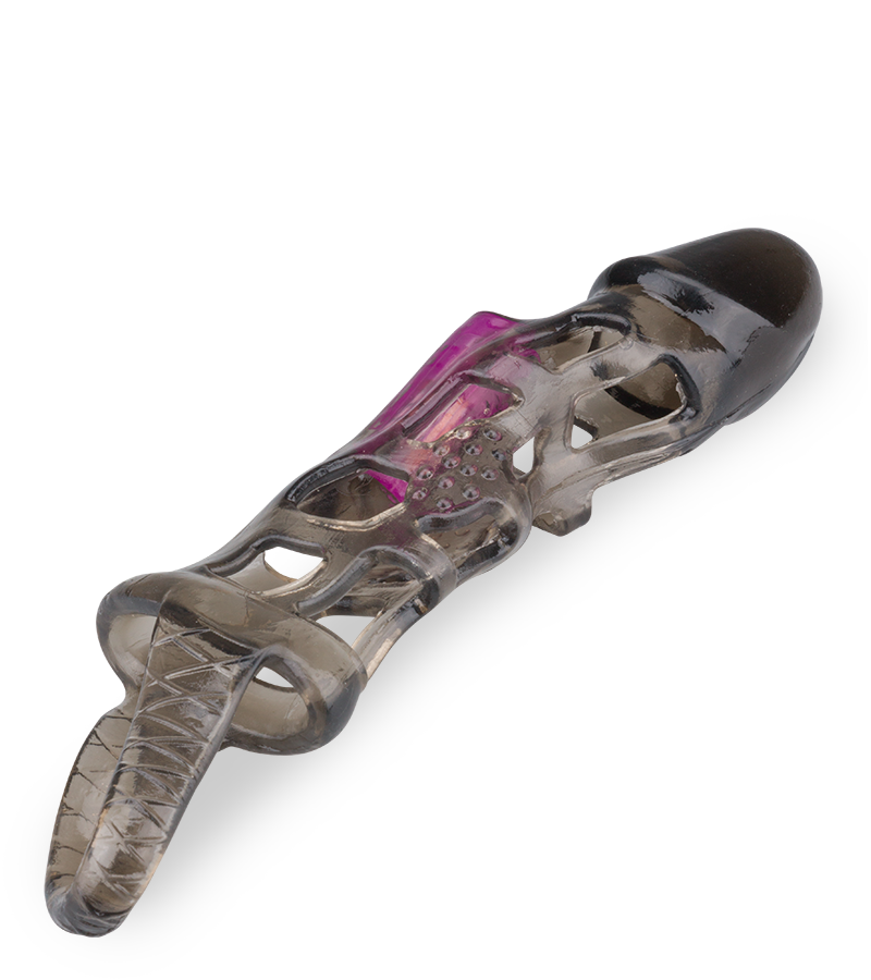 Vibrating penis cage sleeve