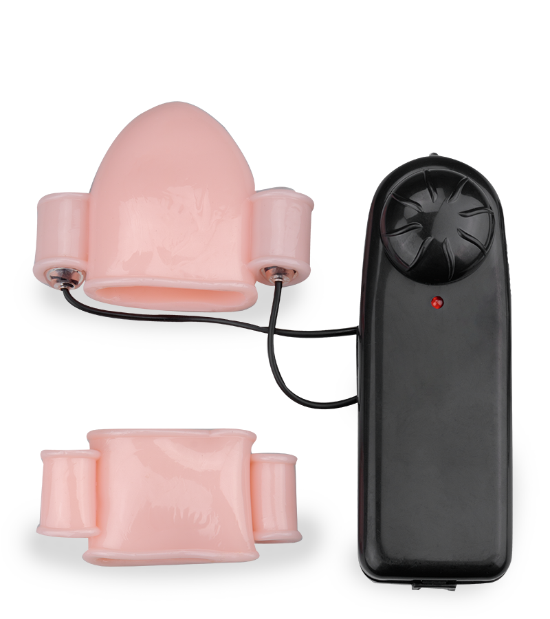 Vibrating penis head and shaft stimulator