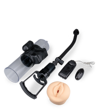 Load image into Gallery viewer, Vibrating penis pump with vagina