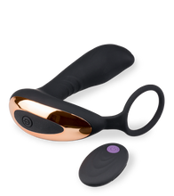 Load image into Gallery viewer, Vibrating prostate stimulator with cock ring 7 modes
