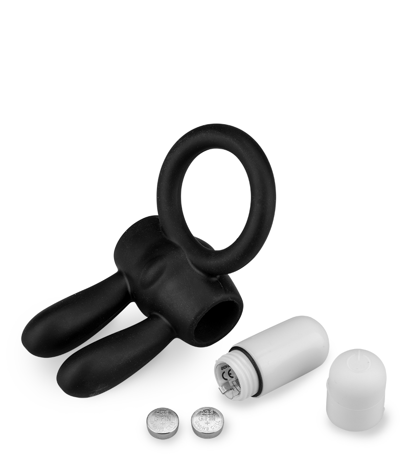 Vibrating rabbit cock ring