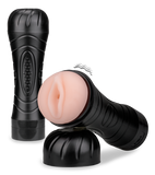 Vibrating realistic vagina masturbator