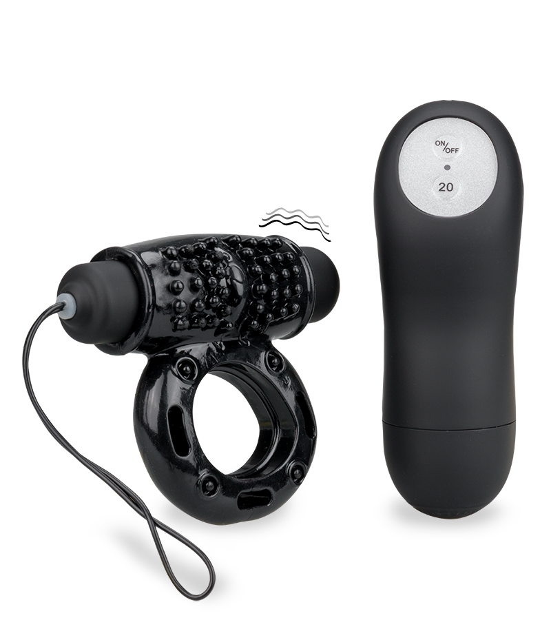 Vibrating remote control cock ring 20 speeds
