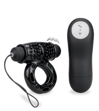 Load image into Gallery viewer, Vibrating remote control cock ring 20 speeds