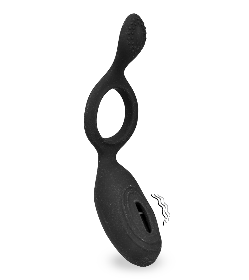 Vibrating silicone cock ring