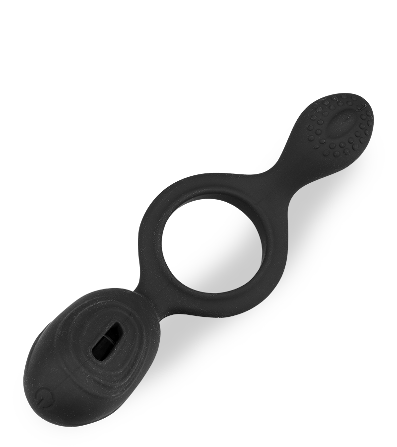 Vibrating silicone cock ring