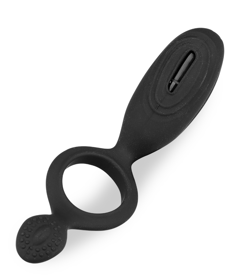 Vibrating silicone cock ring