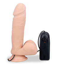 Load image into Gallery viewer, Vibrating suction cup dildo 7.00 inches
