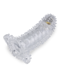 Load image into Gallery viewer, Vibrating textured penis sleeve