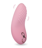 Vibrating textured tongue clit stimulator