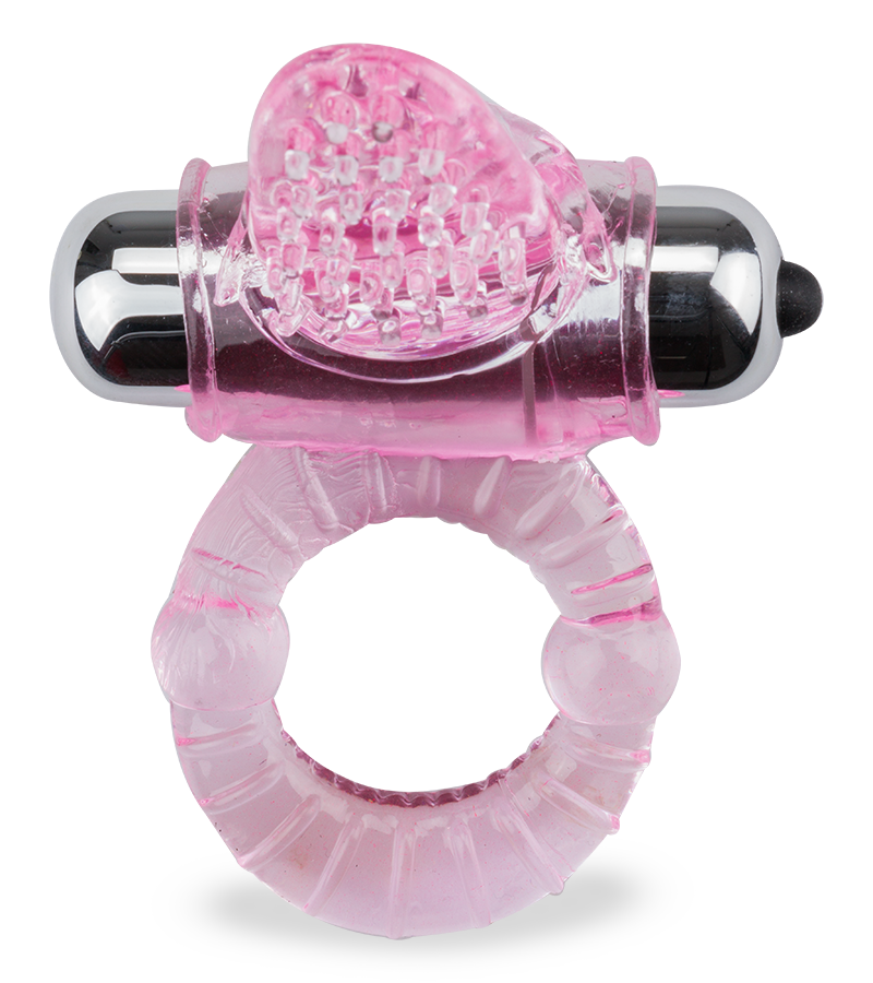 Vibrating tongue cock ring