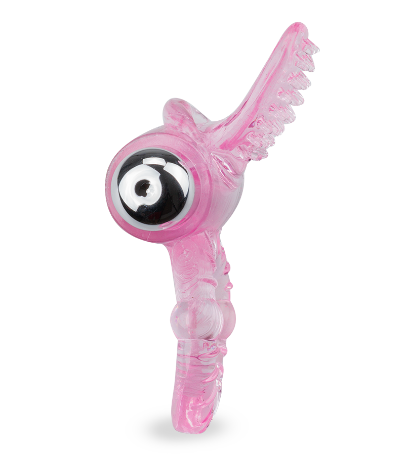 Vibrating tongue cock ring