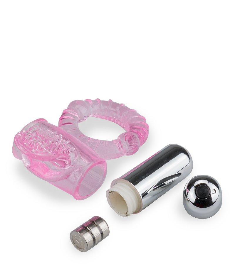 Vibrating tongue cock ring