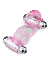 Load image into Gallery viewer, Vibrating tongue rabbit cock ring