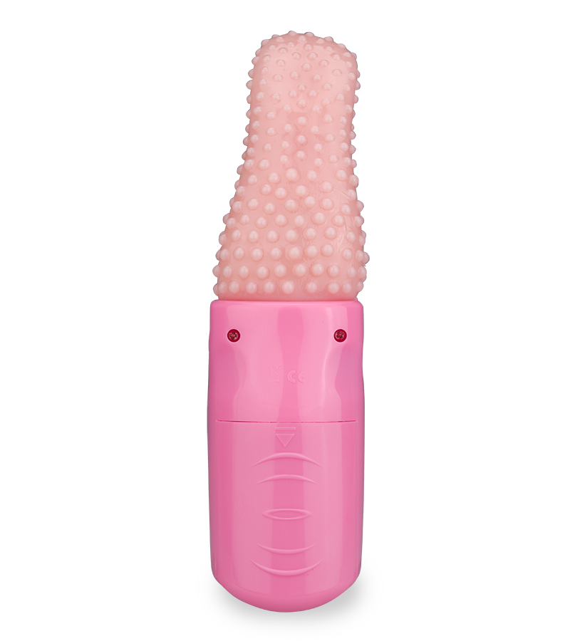 Vibrating tongue-shaped clit and vagina stimulator