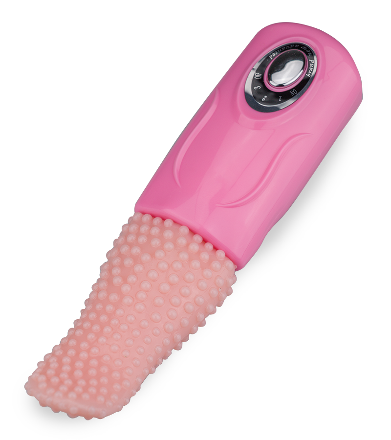 Vibrating tongue-shaped clit and vagina stimulator
