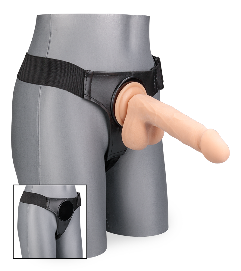 Victor suction-cup strap-on dildo 7.75 inches