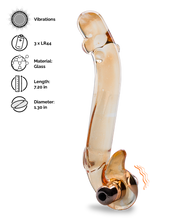 Load image into Gallery viewer, Virtuoso vibrating glass dildo