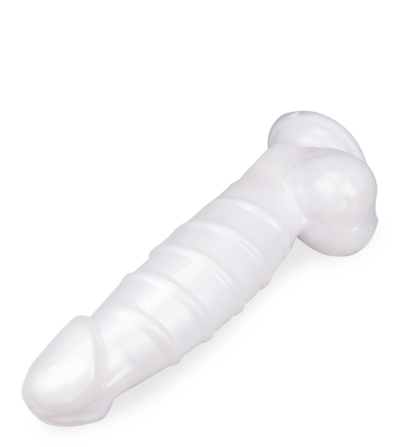 Vladimir ribbed suction cup mega dildo